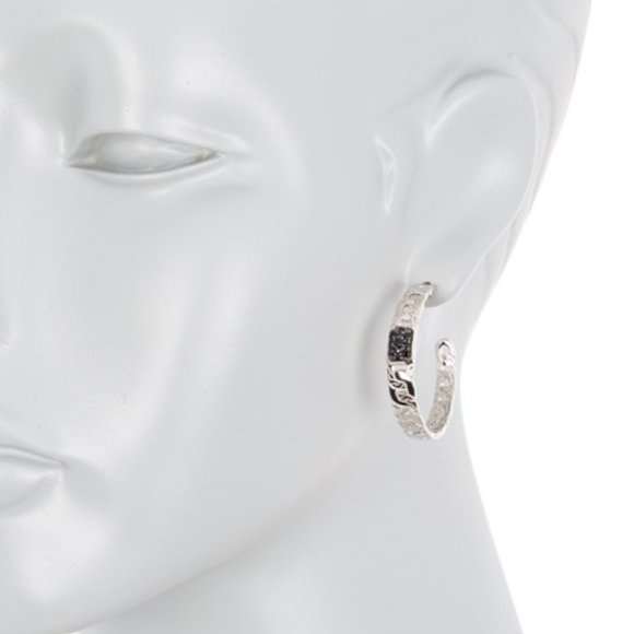 John Hardy Sterling Silver Hoop Earrings - Picture 1 of 2